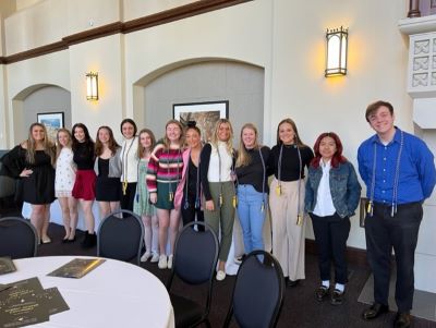 Social Work Honors students celebrate their achievements.