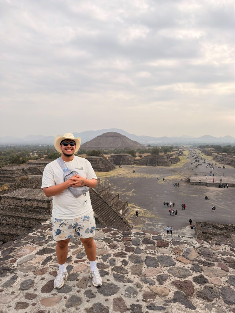 Social Work major, Sergio, during his study abroad in Mexico.