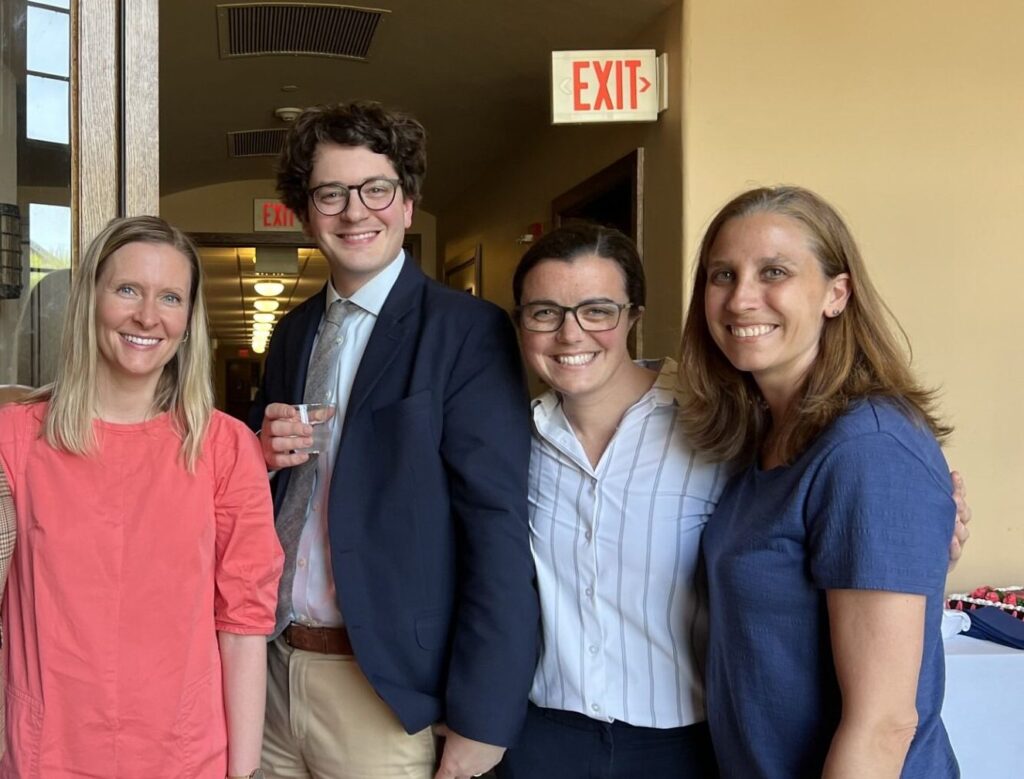 Drs. Driessen, Hasson, Professor Melucci, Hagar attend a SWK event.